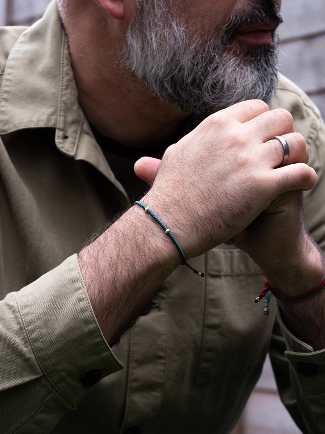 men rope bracelet