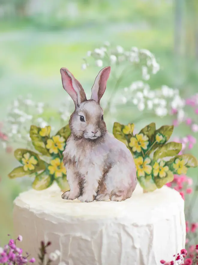 Easter bunny cake topper