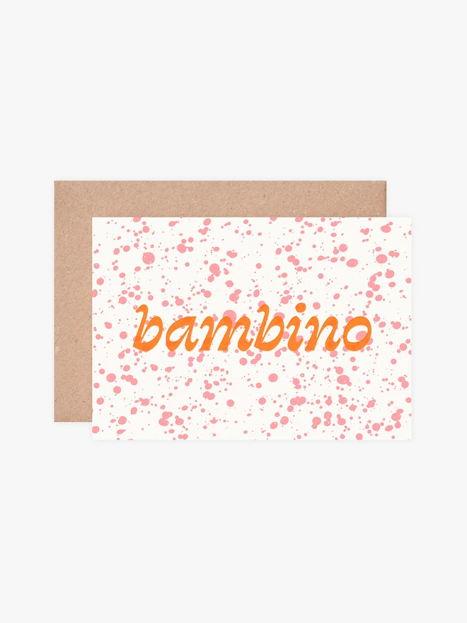 splatter-greeting-card-with-hot-foil-bambino-for-new-baby