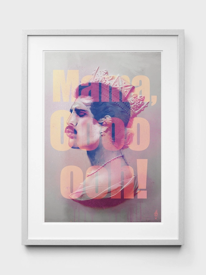 Freddie Mercury Mama Oooh Art Print