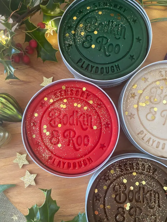Christmas Sensory Playdough Collection (Pack Of 4)