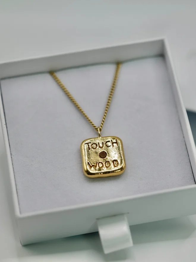 touch wood pipwin pendant necklace