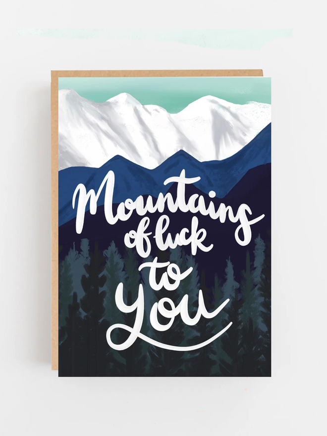 mountains of luck good luck card