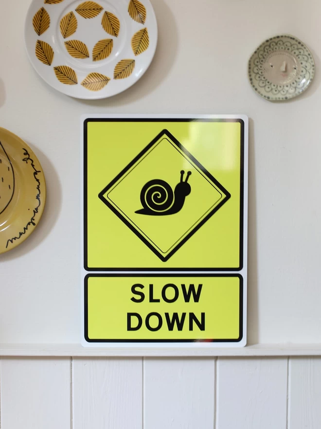 Slow Down Yoga Sign Mims & Family