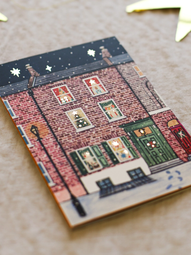 Victorian London Christmas card