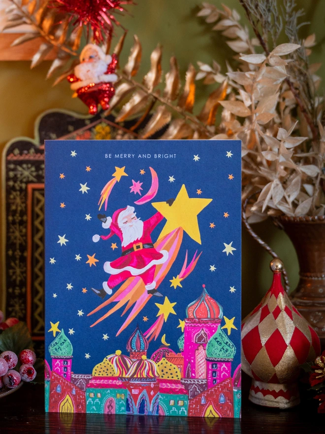 santa xmas card