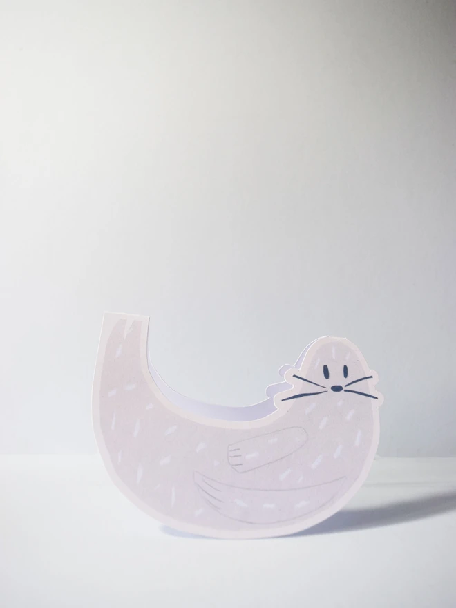 Cut out card of a seal
