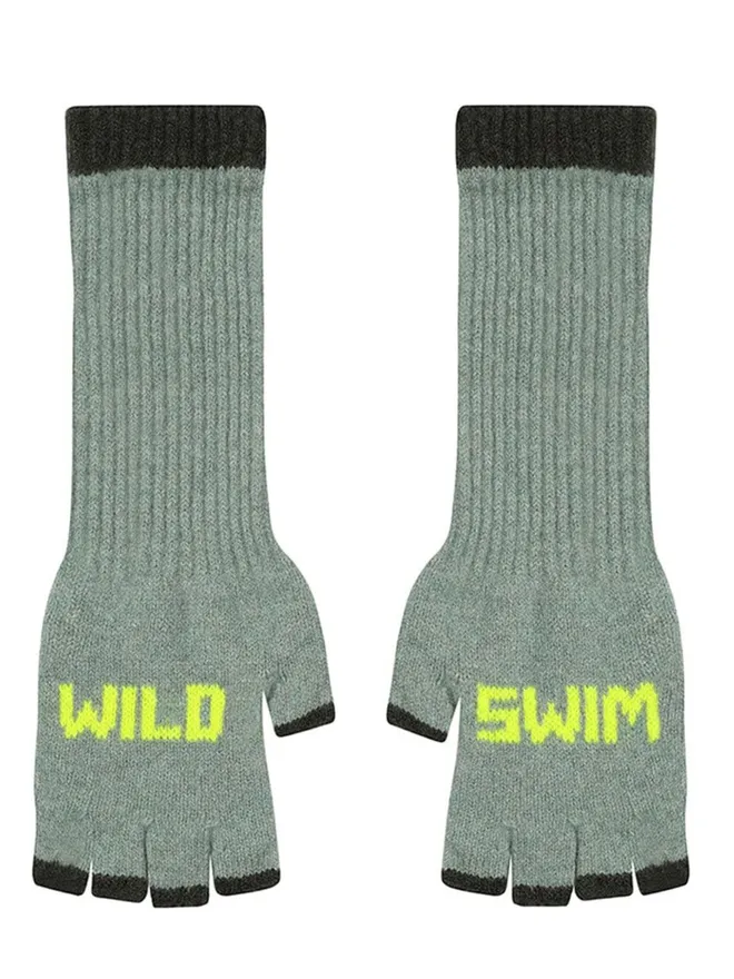 'Wild Swim' Fingerless Gloves