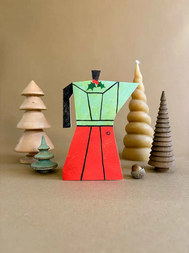 Christmas Coffee Pot 