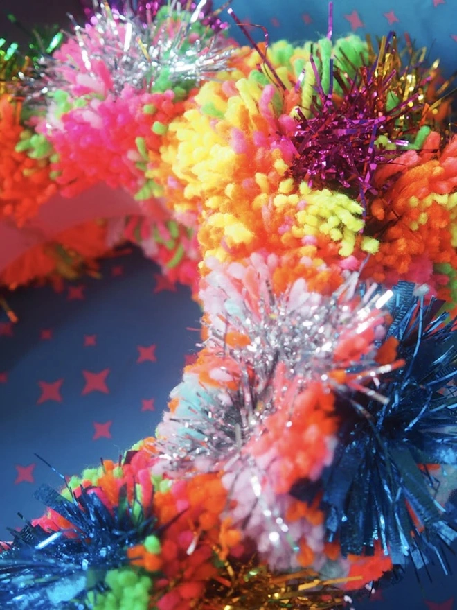 Tinsel Pom Pom Headband