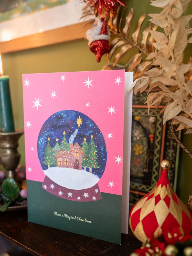 globe xmas card