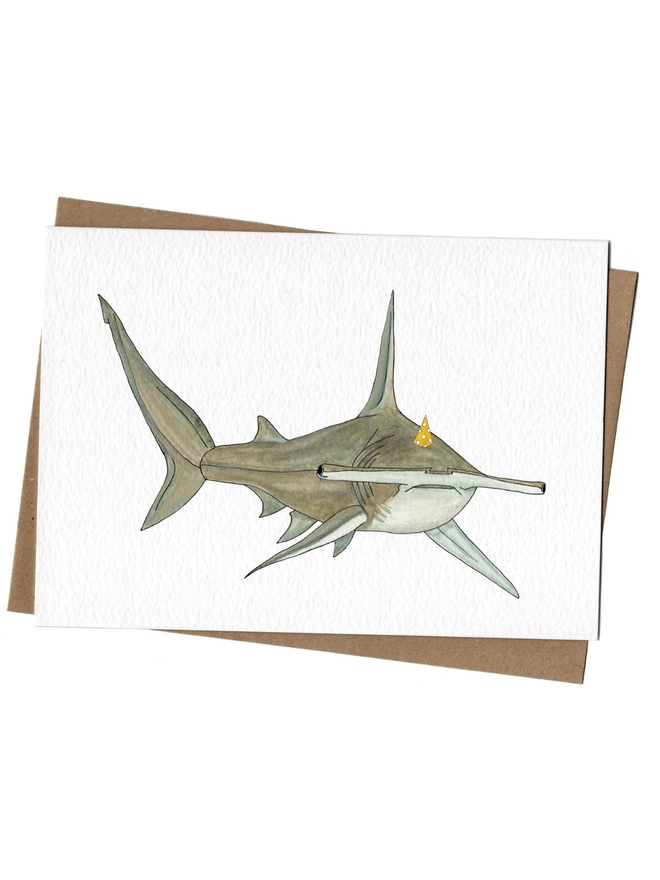 hammerhead shark card