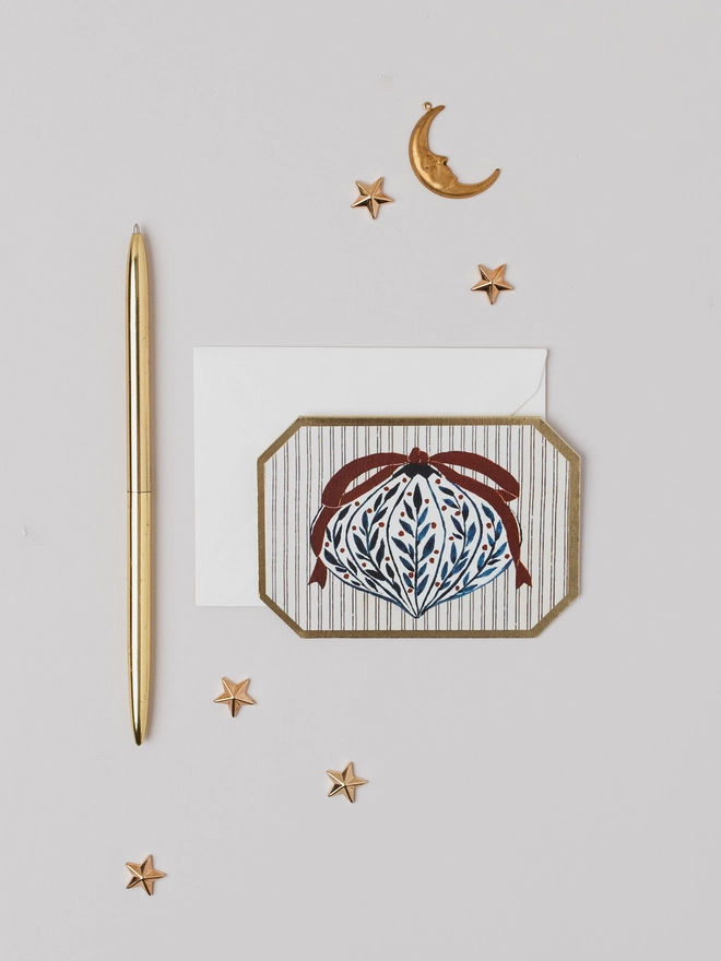 Bauble Christmas Card