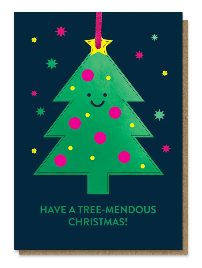 treemendous pop out christmas card