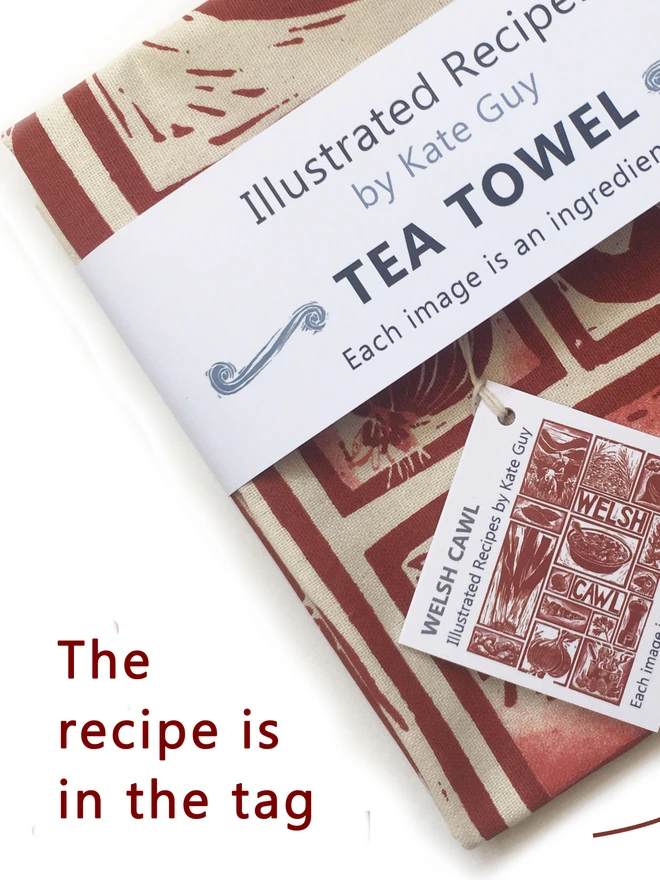Welsh-Cawl-Illustrated-Recipe-Organic-Cotton-Tea-Towel-Kate-Guy-cooking-instructions