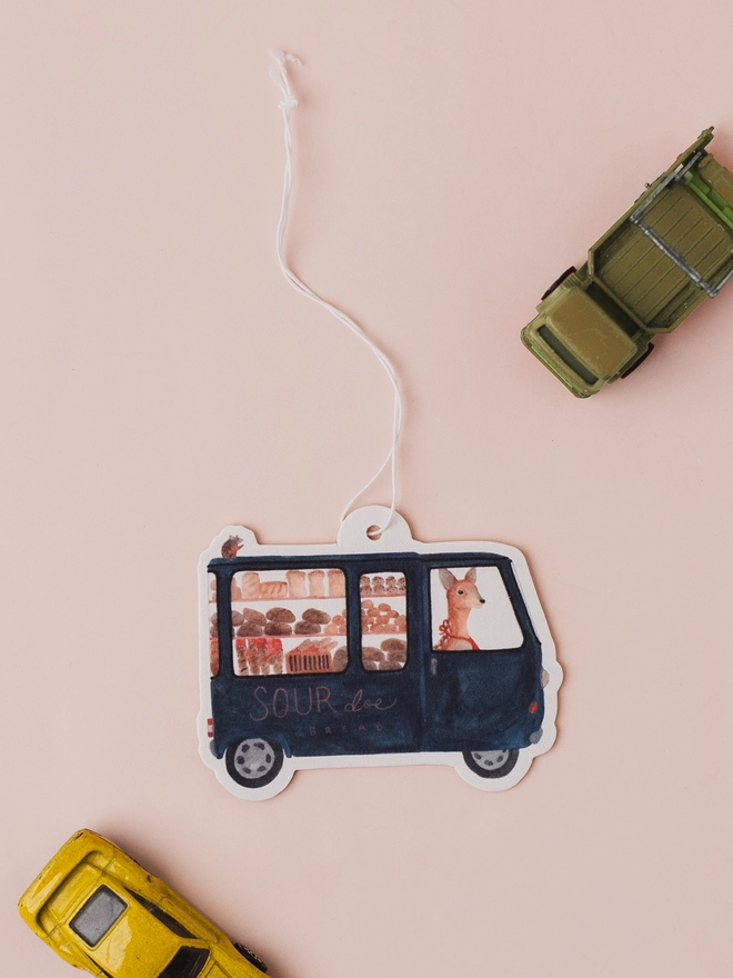 Sour Doe Deer air freshener with props