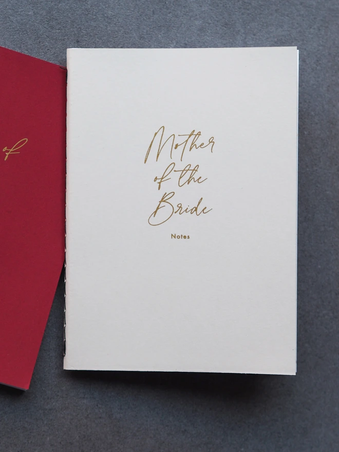 personalised mother of the bride notebook