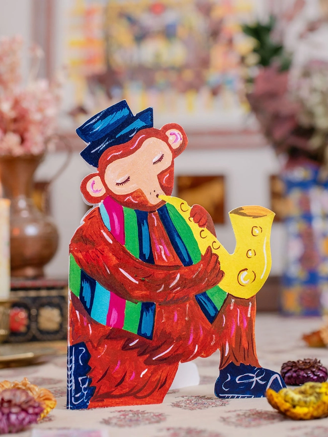 MONKEY BIRTHDAY CARD 