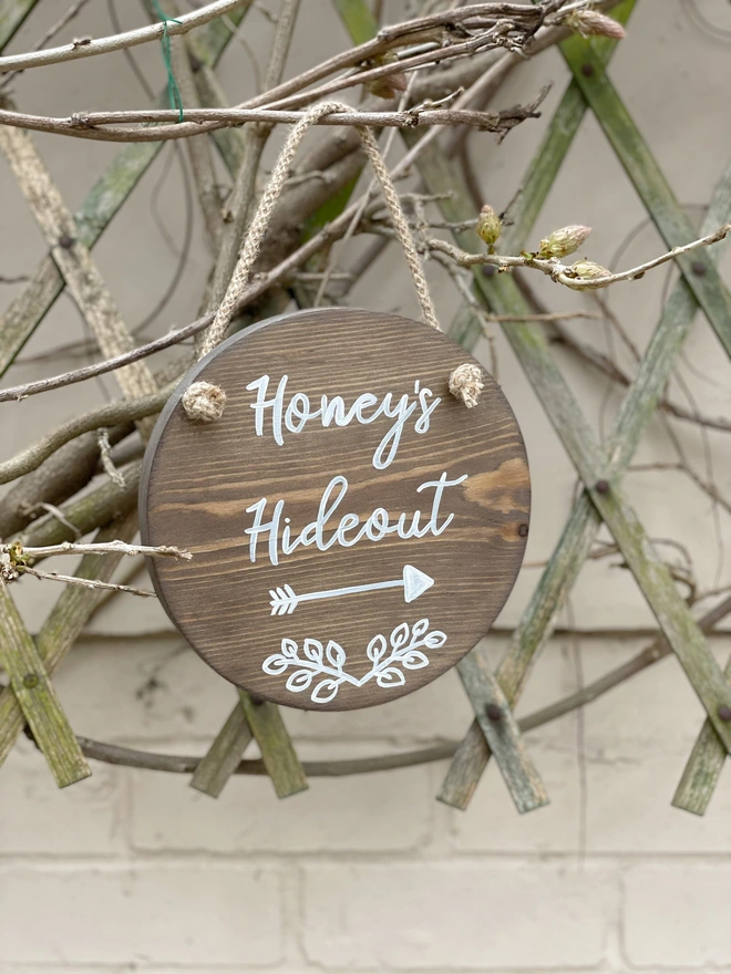 personalised garden sign