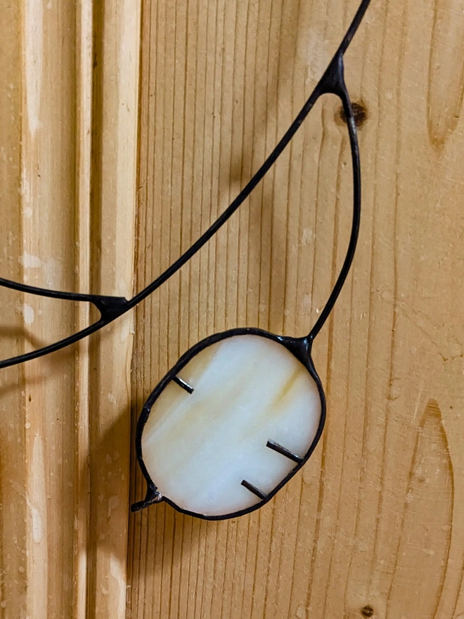 Stained glass honesty seed