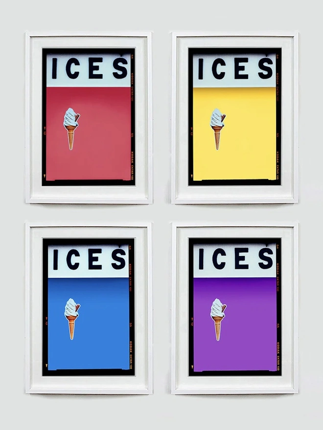 'ICES', Coral Pink, Bexhill on Sea, Colourful Artwork
