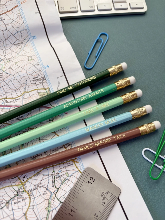 Adventure Awaits Set of 5 HB Pencils