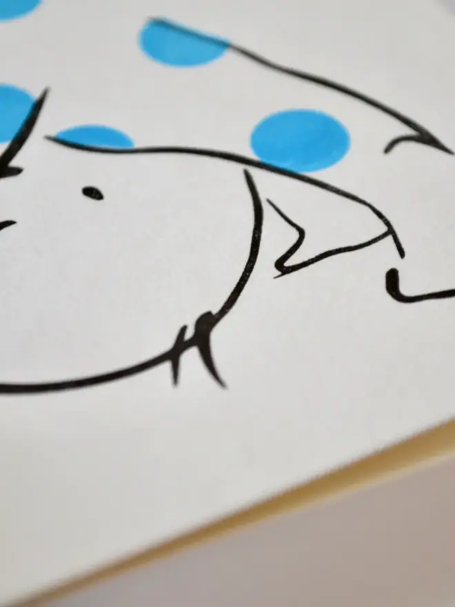 Letterpress Printed Baby Boy Handcrafted Card