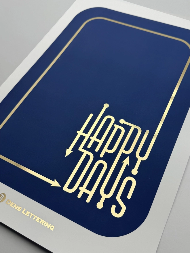 Gold Foil Print