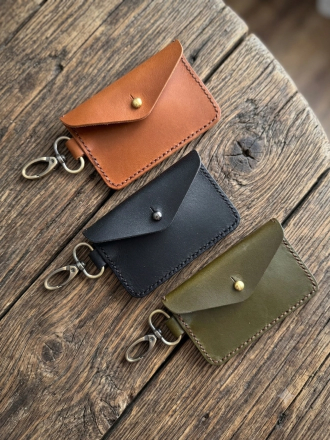 handmade leather card holder