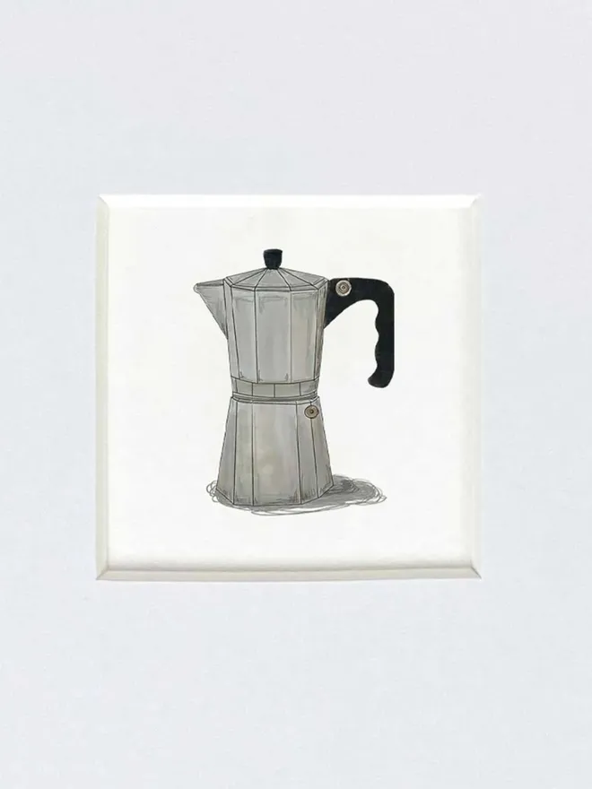 'Too Much Morning Not Enough' Coffee Maker Tiny Print