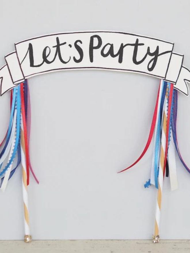 Let's Party Maypole Cake Topper
