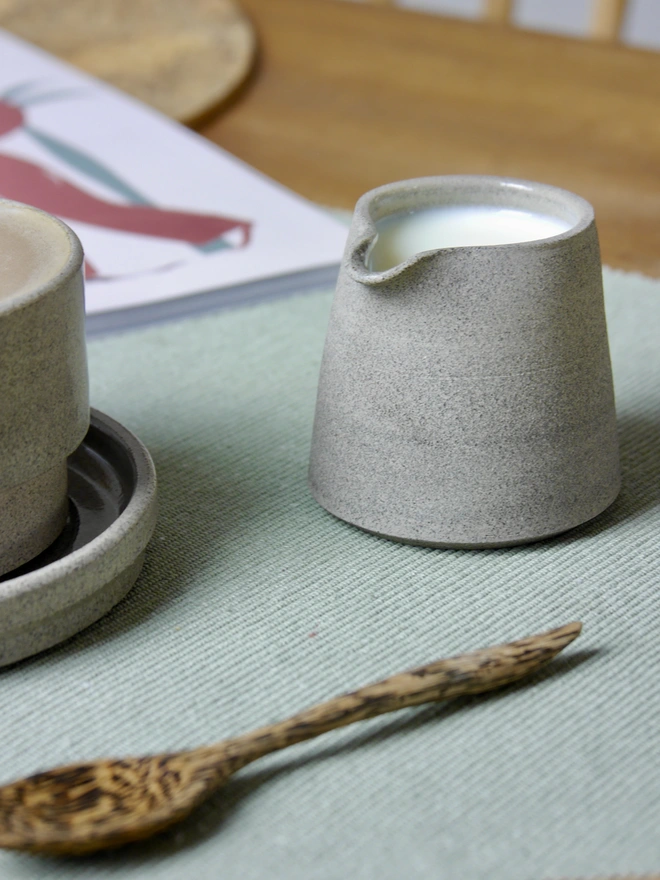 Ceramic Milk Jug grey