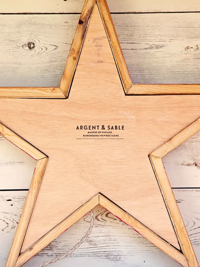 light up circus star back
