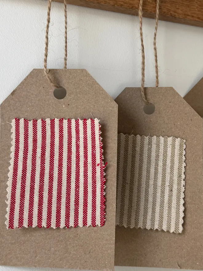 Striped Mini Christmas Stocking.