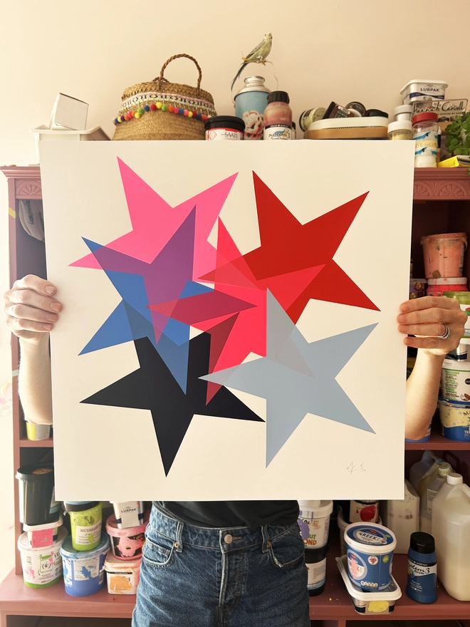 Star Screen print by hannah Carvell, Limited Edition