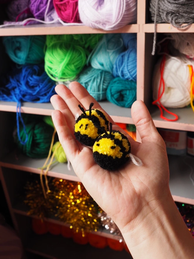 Bumblebee Pom Poms