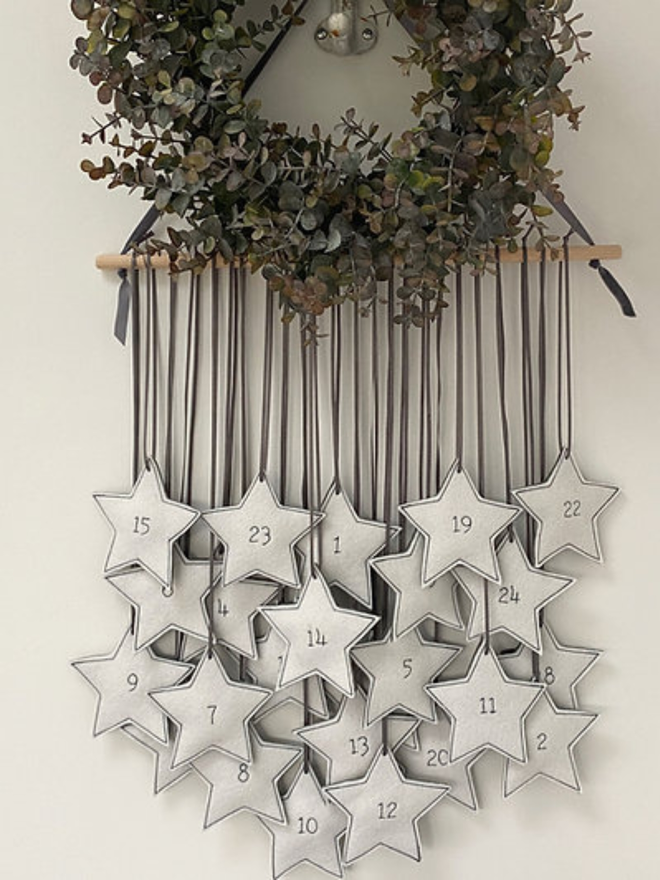 Christmas star advent calendar