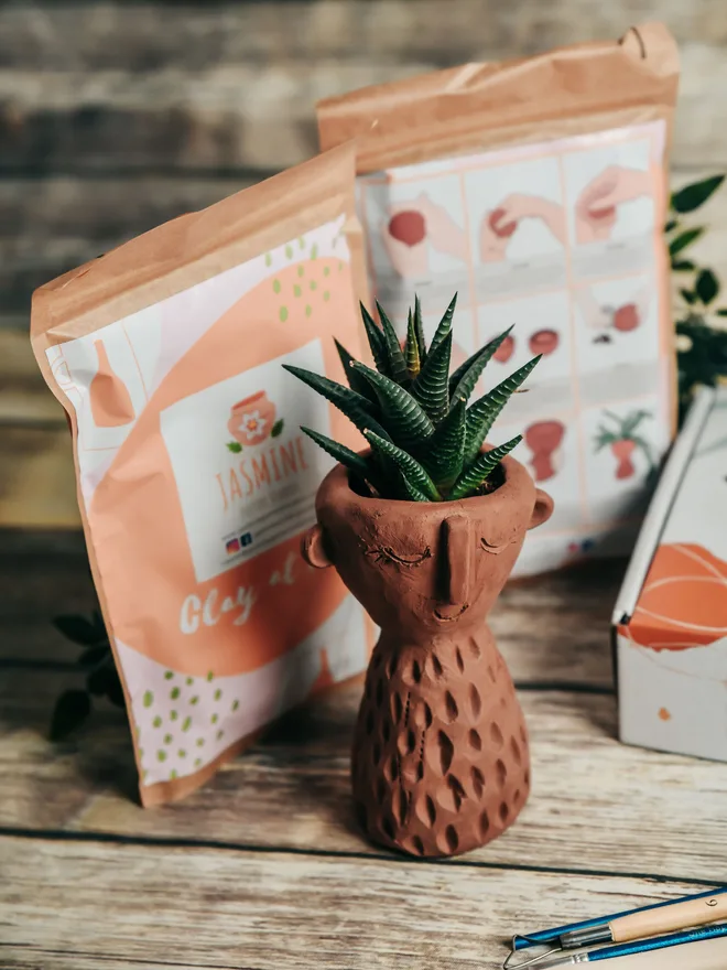 Craft A Plant Pot Clay At Home Kit 