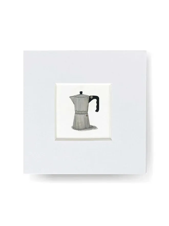 'Too Much Morning Not Enough' Coffee Maker Tiny Print