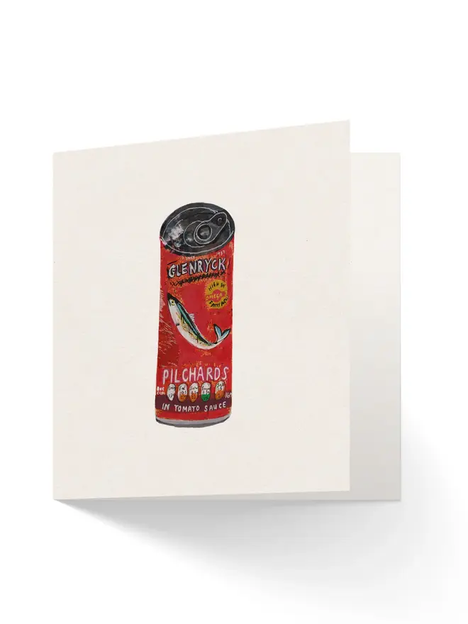 Food Greetings Cards (Pack Of 4) Fishy on a Dishy