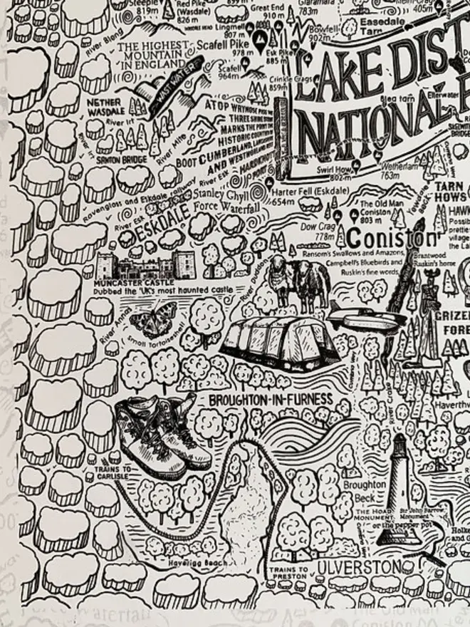 The Lake District Jigsaw Puzzle - 1000 Pieces Bottom Left