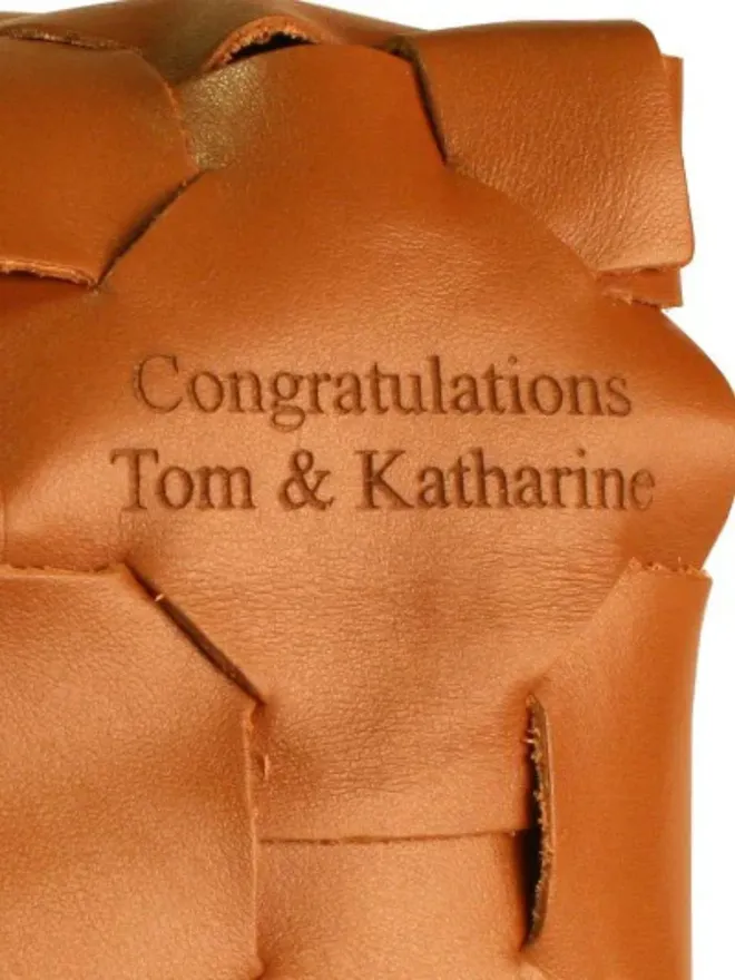 Leather Cube Foot Rest Personalisation