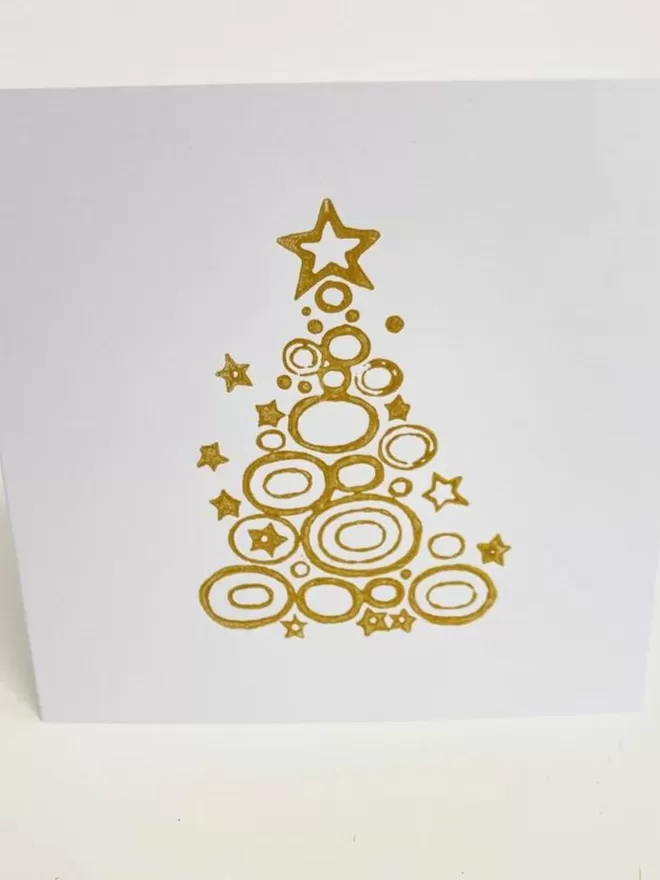 Contemporary Christmas Tree Stamp