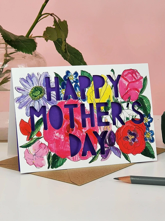 Happy Mother's Day Papercut Card