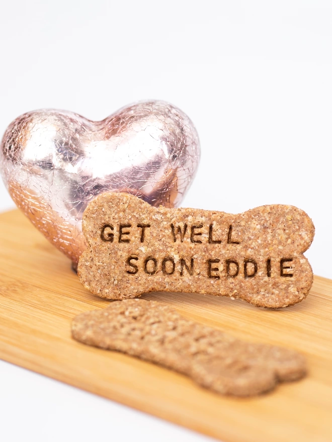 Coco Kennel Personalised Get Well Soon Dog Biscuits