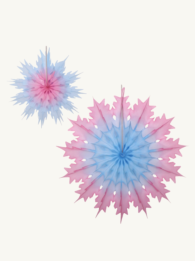 Classic duo snowflake paper decoration
