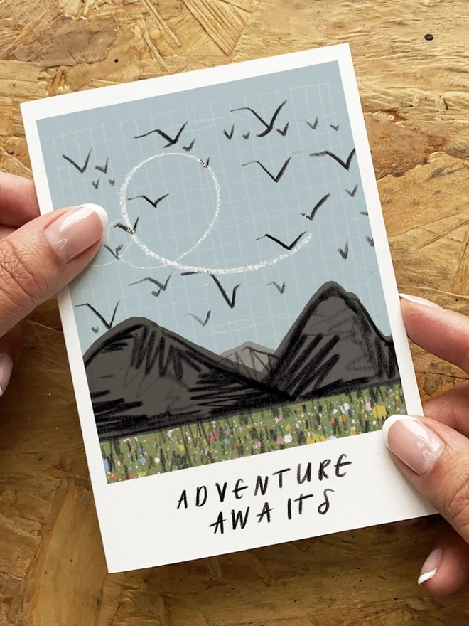 'Adventure Awaits' Card