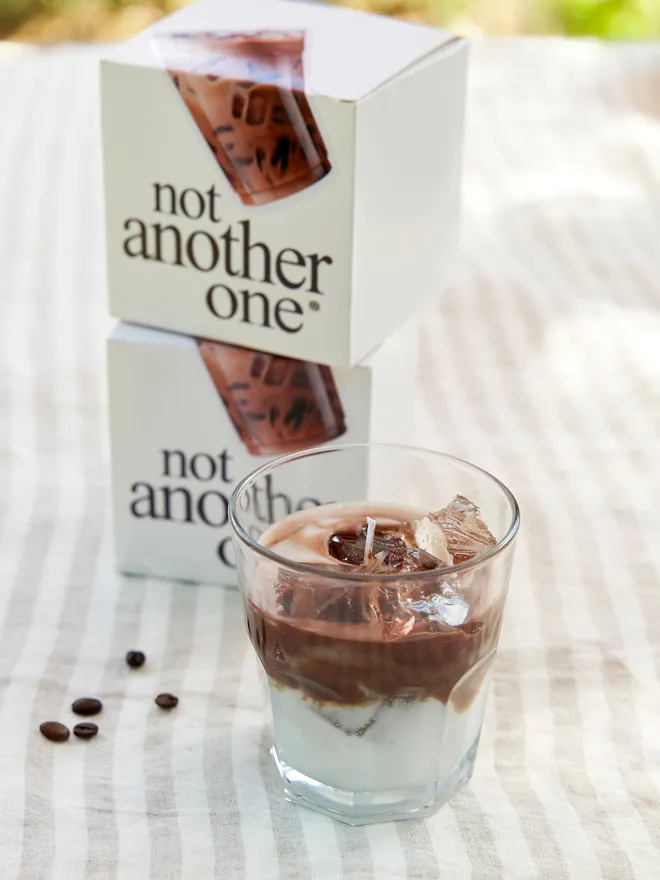 Iced coffee candles
