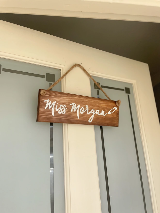 personalised teacher sign