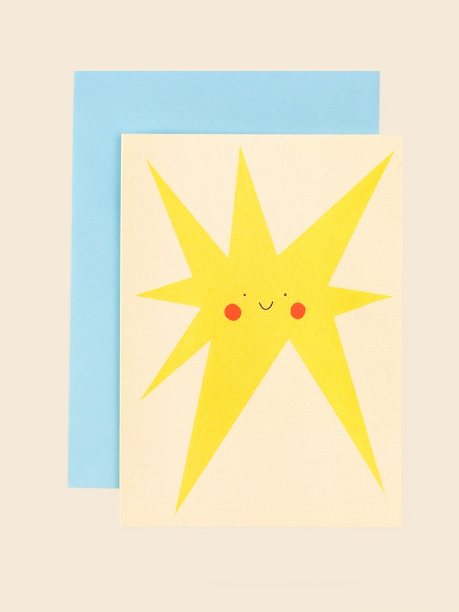 Smiling Star Greeting Card